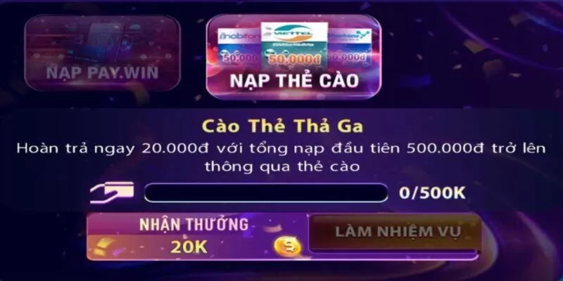 Ưu đãi hoàn trả chất lừ khuyến mãi đỉnh cao