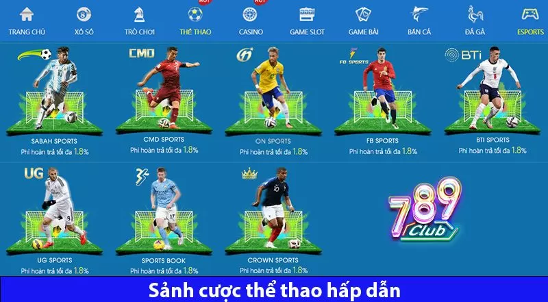 Thể Thao 789club - Đích Đến Cho Mọi Tín Đồ Yêu Thích Cá Độ Online